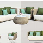 rattan plastic sofa is a stylish