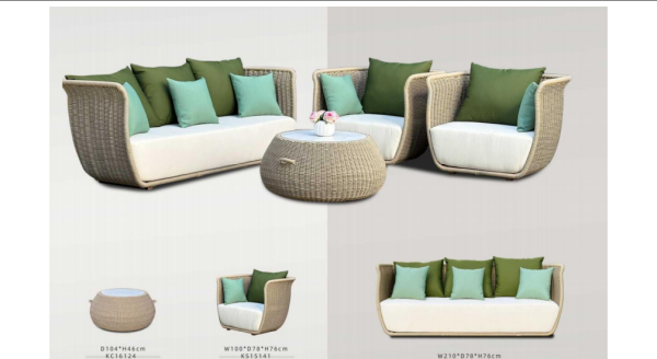 rattan plastic sofa is a stylish